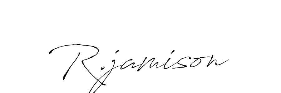 Also we have R.jamison name is the best signature style. Create professional handwritten signature collection using Antro_Vectra autograph style. R.jamison signature style 6 images and pictures png