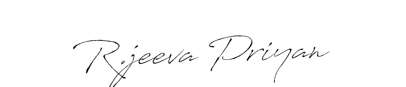 if you are searching for the best signature style for your name R.jeeva Priyan. so please give up your signature search. here we have designed multiple signature styles  using Antro_Vectra. R.jeeva Priyan signature style 6 images and pictures png