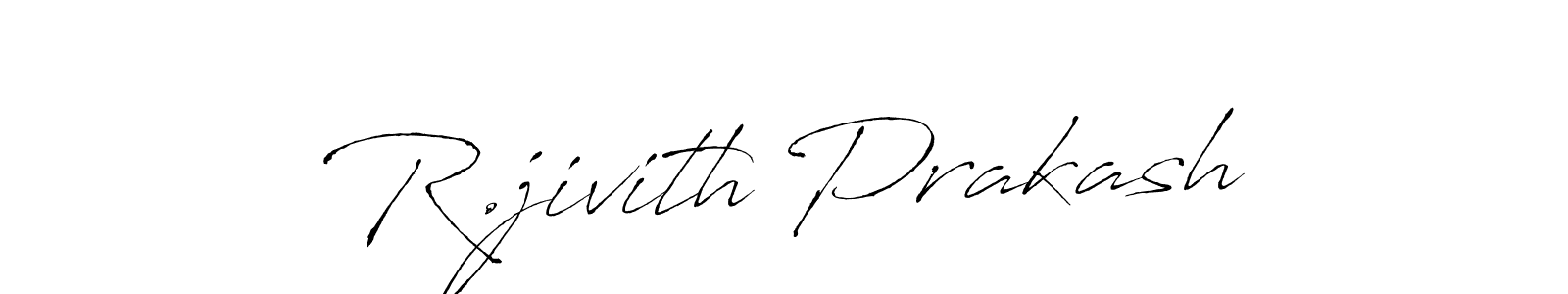 Also we have R.jivith Prakash name is the best signature style. Create professional handwritten signature collection using Antro_Vectra autograph style. R.jivith Prakash signature style 6 images and pictures png
