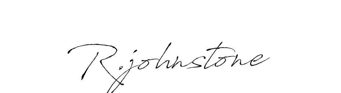 Create a beautiful signature design for name R.johnstone. With this signature (Antro_Vectra) fonts, you can make a handwritten signature for free. R.johnstone signature style 6 images and pictures png