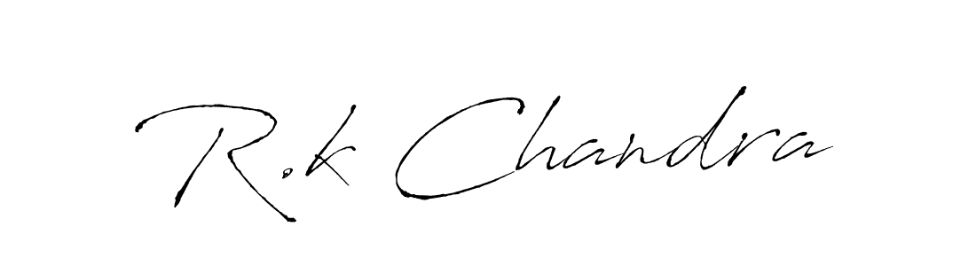 How to make R.k Chandra signature? Antro_Vectra is a professional autograph style. Create handwritten signature for R.k Chandra name. R.k Chandra signature style 6 images and pictures png