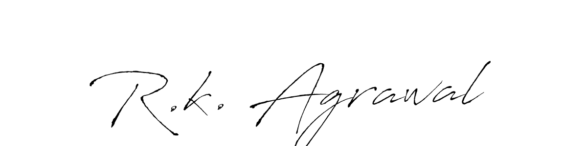 R.k. Agrawal stylish signature style. Best Handwritten Sign (Antro_Vectra) for my name. Handwritten Signature Collection Ideas for my name R.k. Agrawal. R.k. Agrawal signature style 6 images and pictures png