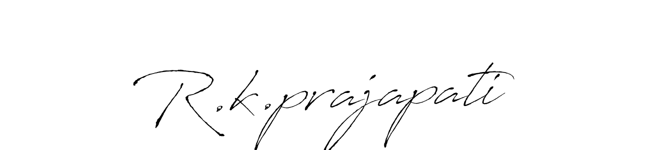 Similarly Antro_Vectra is the best handwritten signature design. Signature creator online .You can use it as an online autograph creator for name R.k.prajapati. R.k.prajapati signature style 6 images and pictures png