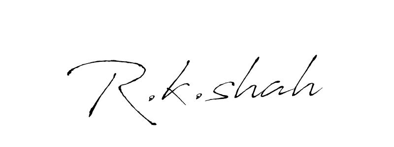 How to make R.k.shah signature? Antro_Vectra is a professional autograph style. Create handwritten signature for R.k.shah name. R.k.shah signature style 6 images and pictures png