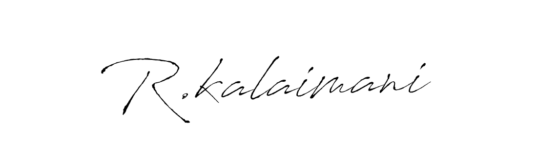 Make a beautiful signature design for name R.kalaimani. With this signature (Antro_Vectra) style, you can create a handwritten signature for free. R.kalaimani signature style 6 images and pictures png