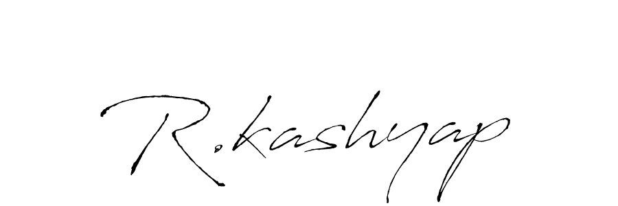 R.kashyap stylish signature style. Best Handwritten Sign (Antro_Vectra) for my name. Handwritten Signature Collection Ideas for my name R.kashyap. R.kashyap signature style 6 images and pictures png