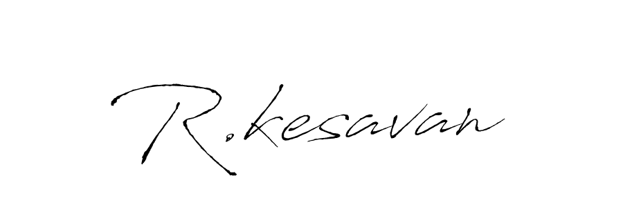 The best way (Antro_Vectra) to make a short signature is to pick only two or three words in your name. The name R.kesavan include a total of six letters. For converting this name. R.kesavan signature style 6 images and pictures png