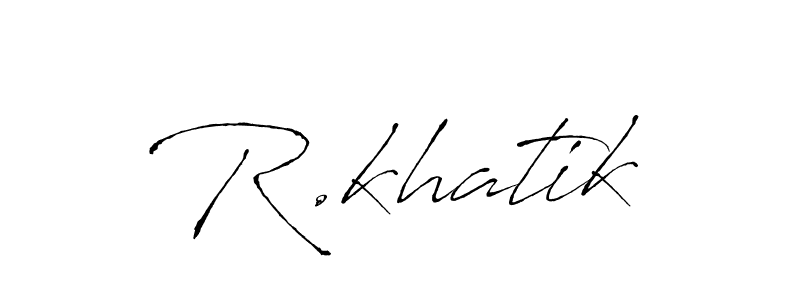 This is the best signature style for the R.khatik name. Also you like these signature font (Antro_Vectra). Mix name signature. R.khatik signature style 6 images and pictures png