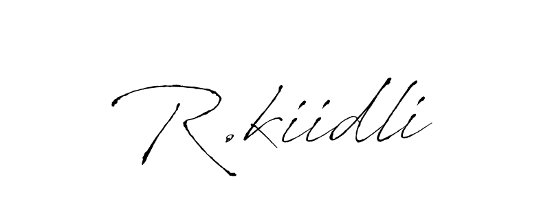 Create a beautiful signature design for name R.kiidli. With this signature (Antro_Vectra) fonts, you can make a handwritten signature for free. R.kiidli signature style 6 images and pictures png