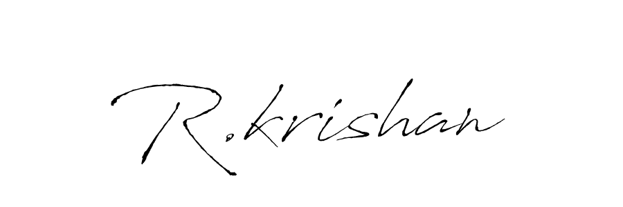 Also we have R.krishan name is the best signature style. Create professional handwritten signature collection using Antro_Vectra autograph style. R.krishan signature style 6 images and pictures png