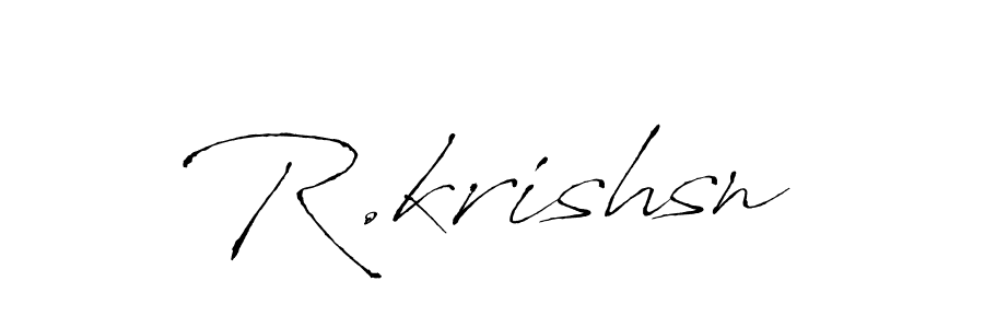 R.krishsn stylish signature style. Best Handwritten Sign (Antro_Vectra) for my name. Handwritten Signature Collection Ideas for my name R.krishsn. R.krishsn signature style 6 images and pictures png