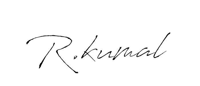 Make a beautiful signature design for name R.kumal. With this signature (Antro_Vectra) style, you can create a handwritten signature for free. R.kumal signature style 6 images and pictures png