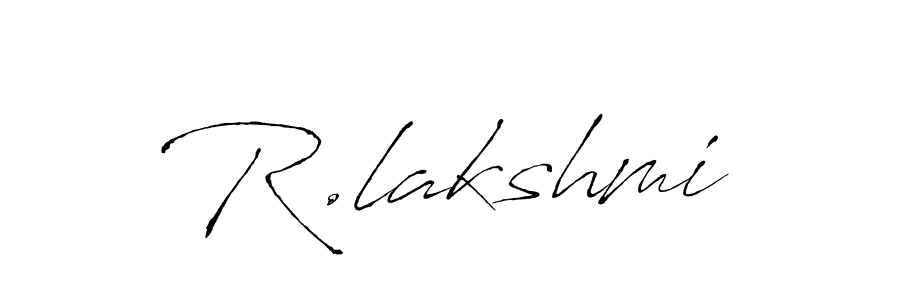 Create a beautiful signature design for name R.lakshmi. With this signature (Antro_Vectra) fonts, you can make a handwritten signature for free. R.lakshmi signature style 6 images and pictures png