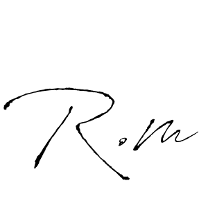 Use a signature maker to create a handwritten signature online. With this signature software, you can design (Antro_Vectra) your own signature for name R.m. R.m signature style 6 images and pictures png