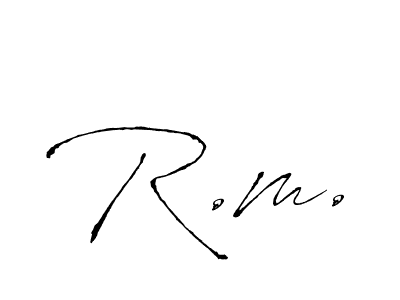 How to Draw R.m. signature style? Antro_Vectra is a latest design signature styles for name R.m.. R.m. signature style 6 images and pictures png