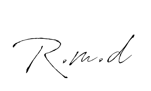 It looks lik you need a new signature style for name R.m.d. Design unique handwritten (Antro_Vectra) signature with our free signature maker in just a few clicks. R.m.d signature style 6 images and pictures png