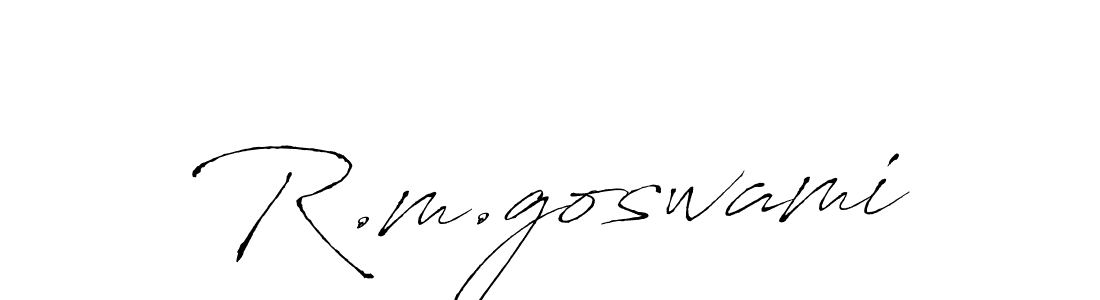 R.m.goswami stylish signature style. Best Handwritten Sign (Antro_Vectra) for my name. Handwritten Signature Collection Ideas for my name R.m.goswami. R.m.goswami signature style 6 images and pictures png