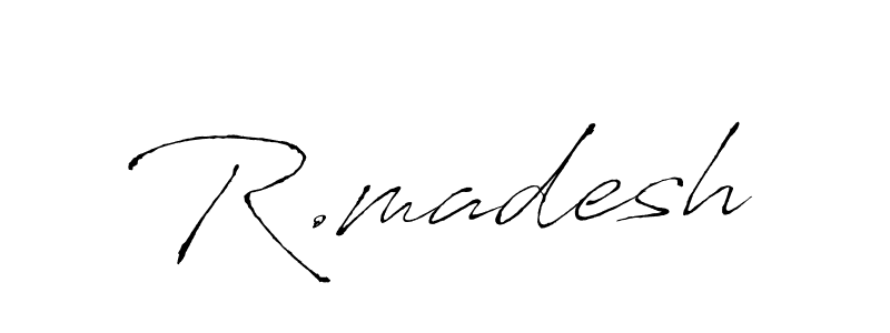 Also we have R.madesh name is the best signature style. Create professional handwritten signature collection using Antro_Vectra autograph style. R.madesh signature style 6 images and pictures png