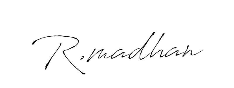 You can use this online signature creator to create a handwritten signature for the name R.madhan. This is the best online autograph maker. R.madhan signature style 6 images and pictures png