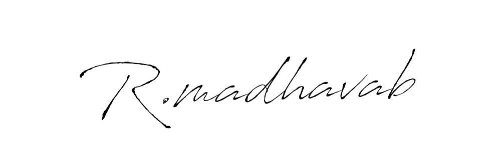 if you are searching for the best signature style for your name R.madhavab. so please give up your signature search. here we have designed multiple signature styles  using Antro_Vectra. R.madhavab signature style 6 images and pictures png