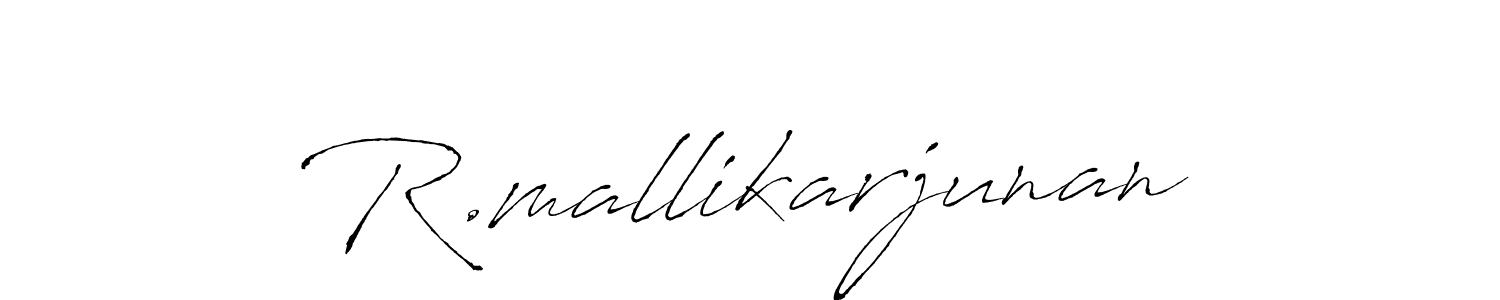 How to make R.mallikarjunan signature? Antro_Vectra is a professional autograph style. Create handwritten signature for R.mallikarjunan name. R.mallikarjunan signature style 6 images and pictures png