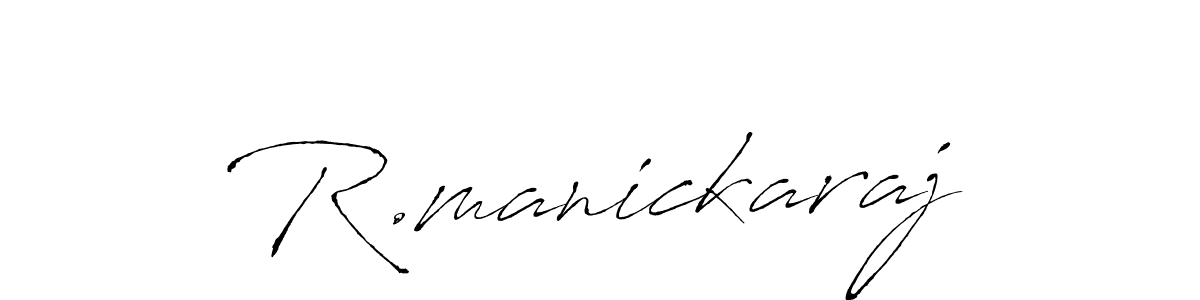 Use a signature maker to create a handwritten signature online. With this signature software, you can design (Antro_Vectra) your own signature for name R.manickaraj. R.manickaraj signature style 6 images and pictures png