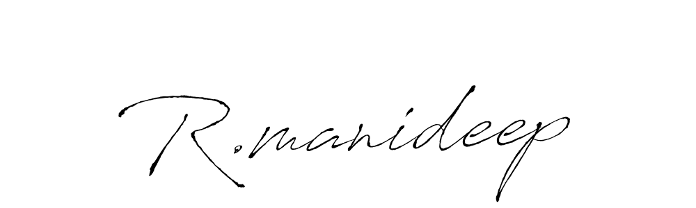 R.manideep stylish signature style. Best Handwritten Sign (Antro_Vectra) for my name. Handwritten Signature Collection Ideas for my name R.manideep. R.manideep signature style 6 images and pictures png