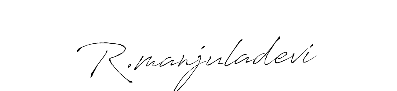 This is the best signature style for the R.manjuladevi name. Also you like these signature font (Antro_Vectra). Mix name signature. R.manjuladevi signature style 6 images and pictures png