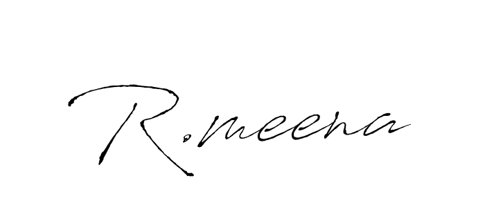 Design your own signature with our free online signature maker. With this signature software, you can create a handwritten (Antro_Vectra) signature for name R.meena. R.meena signature style 6 images and pictures png