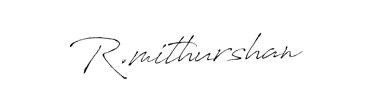 if you are searching for the best signature style for your name R.mithurshan. so please give up your signature search. here we have designed multiple signature styles  using Antro_Vectra. R.mithurshan signature style 6 images and pictures png