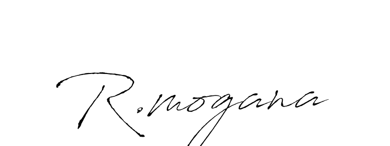 Use a signature maker to create a handwritten signature online. With this signature software, you can design (Antro_Vectra) your own signature for name R.mogana. R.mogana signature style 6 images and pictures png