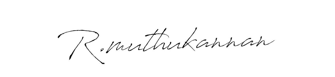 Create a beautiful signature design for name R.muthukannan. With this signature (Antro_Vectra) fonts, you can make a handwritten signature for free. R.muthukannan signature style 6 images and pictures png