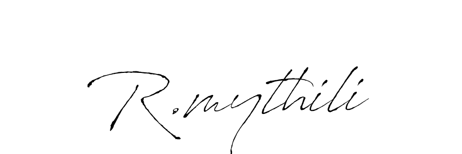 Use a signature maker to create a handwritten signature online. With this signature software, you can design (Antro_Vectra) your own signature for name R.mythili. R.mythili signature style 6 images and pictures png