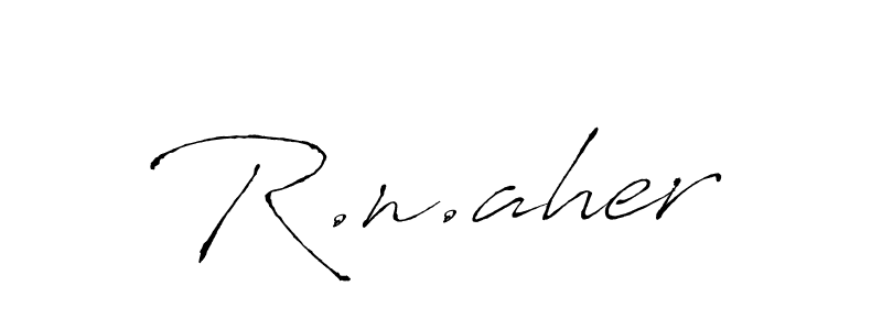 Design your own signature with our free online signature maker. With this signature software, you can create a handwritten (Antro_Vectra) signature for name R.n.aher. R.n.aher signature style 6 images and pictures png