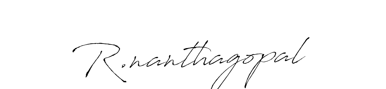 Make a beautiful signature design for name R.nanthagopal. Use this online signature maker to create a handwritten signature for free. R.nanthagopal signature style 6 images and pictures png