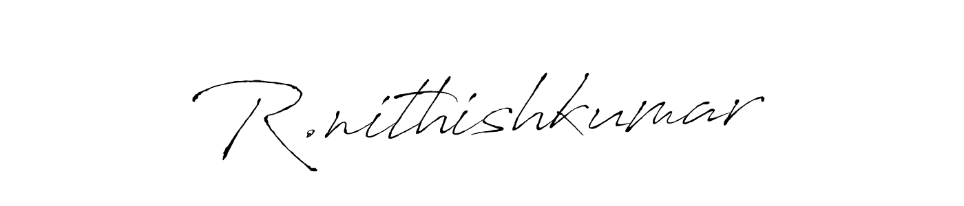 Make a beautiful signature design for name R.nithishkumar. Use this online signature maker to create a handwritten signature for free. R.nithishkumar signature style 6 images and pictures png