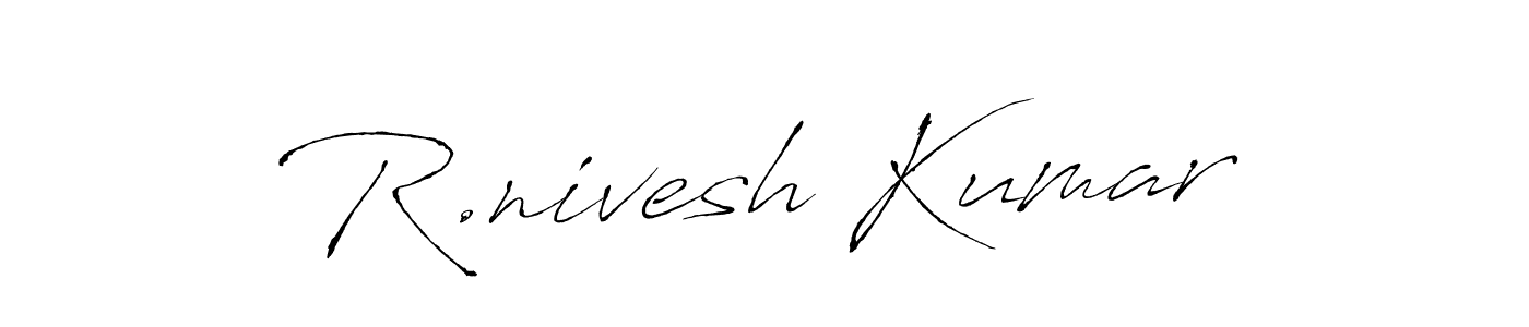 You can use this online signature creator to create a handwritten signature for the name R.nivesh Kumar. This is the best online autograph maker. R.nivesh Kumar signature style 6 images and pictures png