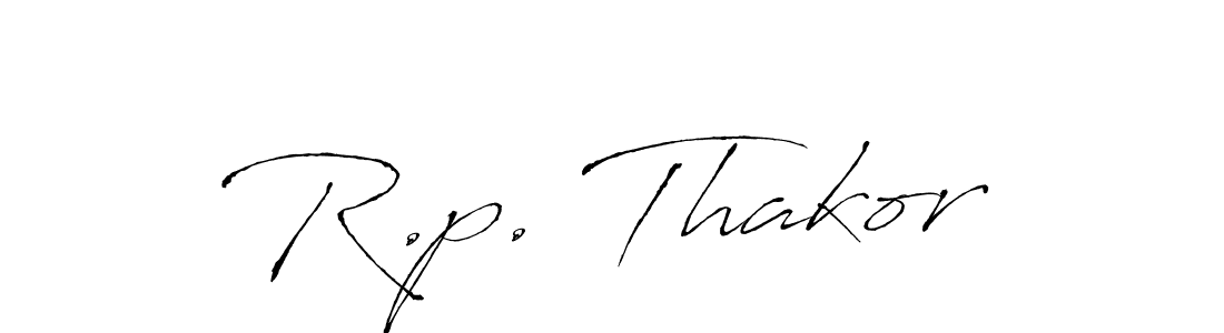 Also You can easily find your signature by using the search form. We will create R.p. Thakor name handwritten signature images for you free of cost using Antro_Vectra sign style. R.p. Thakor signature style 6 images and pictures png