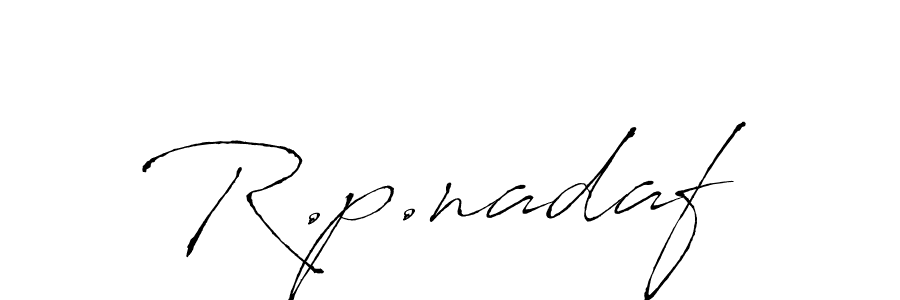 It looks lik you need a new signature style for name R.p.nadaf. Design unique handwritten (Antro_Vectra) signature with our free signature maker in just a few clicks. R.p.nadaf signature style 6 images and pictures png