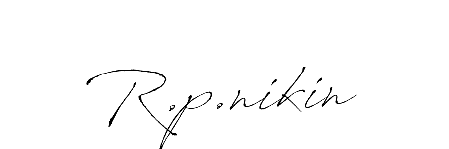 Also we have R.p.nikin name is the best signature style. Create professional handwritten signature collection using Antro_Vectra autograph style. R.p.nikin signature style 6 images and pictures png