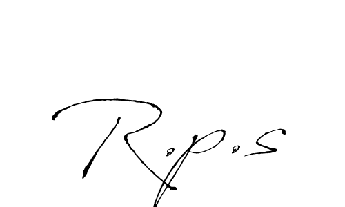 R.p.s stylish signature style. Best Handwritten Sign (Antro_Vectra) for my name. Handwritten Signature Collection Ideas for my name R.p.s. R.p.s signature style 6 images and pictures png