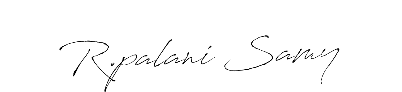 Antro_Vectra is a professional signature style that is perfect for those who want to add a touch of class to their signature. It is also a great choice for those who want to make their signature more unique. Get R.palani Samy name to fancy signature for free. R.palani Samy signature style 6 images and pictures png