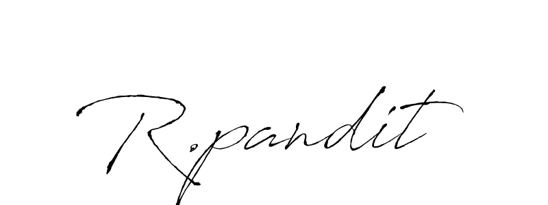 Create a beautiful signature design for name R.pandit. With this signature (Antro_Vectra) fonts, you can make a handwritten signature for free. R.pandit signature style 6 images and pictures png