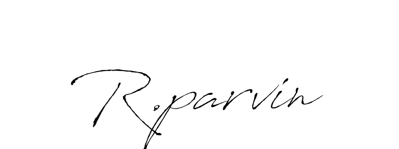 Also You can easily find your signature by using the search form. We will create R.parvin name handwritten signature images for you free of cost using Antro_Vectra sign style. R.parvin signature style 6 images and pictures png