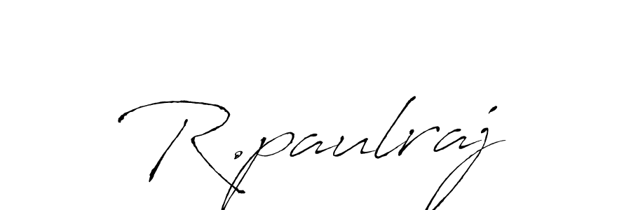 How to make R.paulraj signature? Antro_Vectra is a professional autograph style. Create handwritten signature for R.paulraj name. R.paulraj signature style 6 images and pictures png