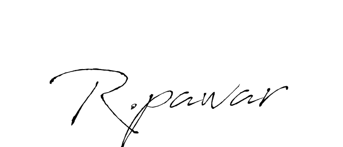 The best way (Antro_Vectra) to make a short signature is to pick only two or three words in your name. The name R.pawar include a total of six letters. For converting this name. R.pawar signature style 6 images and pictures png