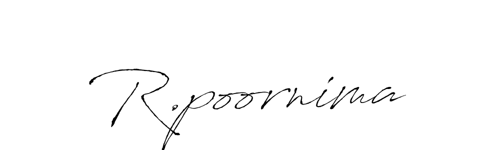 Also we have R.poornima name is the best signature style. Create professional handwritten signature collection using Antro_Vectra autograph style. R.poornima signature style 6 images and pictures png