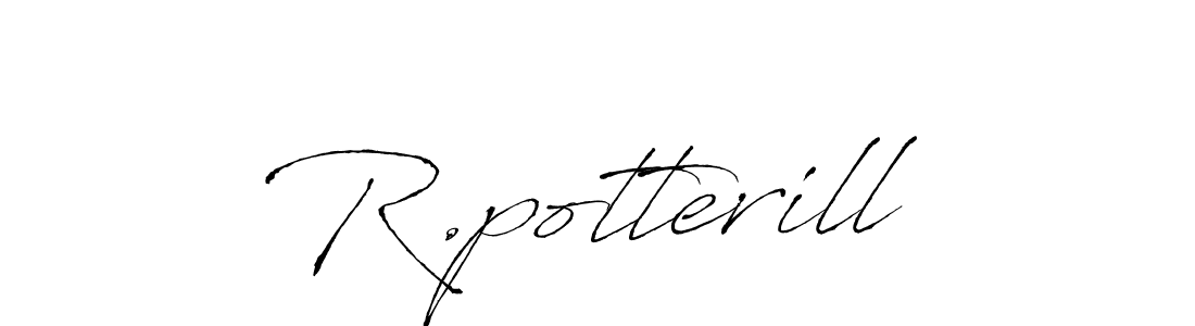 The best way (Antro_Vectra) to make a short signature is to pick only two or three words in your name. The name R.potterill include a total of six letters. For converting this name. R.potterill signature style 6 images and pictures png