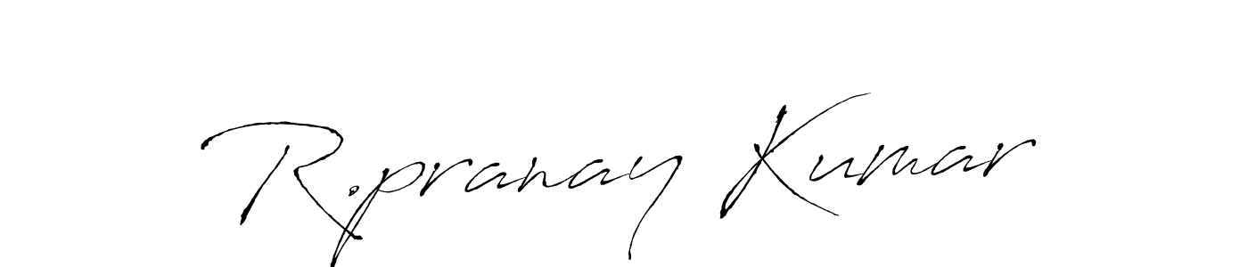 Also we have R.pranay Kumar name is the best signature style. Create professional handwritten signature collection using Antro_Vectra autograph style. R.pranay Kumar signature style 6 images and pictures png