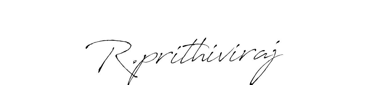 Use a signature maker to create a handwritten signature online. With this signature software, you can design (Antro_Vectra) your own signature for name R.prithiviraj. R.prithiviraj signature style 6 images and pictures png